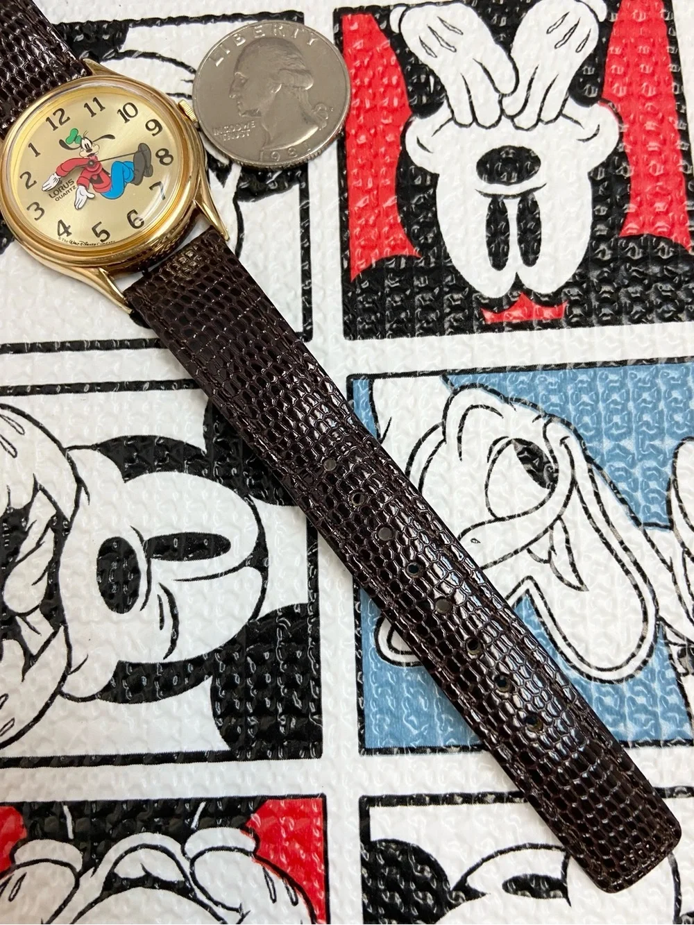 Vintage Disney X Lorus by Seiko Backwards Running Goofy Watch